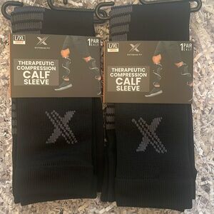 2pr Unisex Compression Calf Sleeves NWT size L/XL 15-20mmHg graduated com…